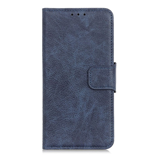 Leather Case Stands Flip Cover L05 Holder for Oppo A15 Blue