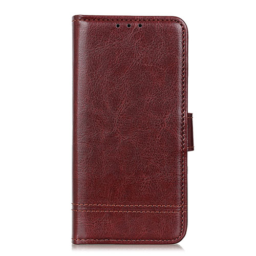Leather Case Stands Flip Cover L05 Holder for Samsung Galaxy A01 Core Brown