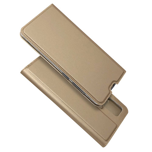 Leather Case Stands Flip Cover L05 Holder for Samsung Galaxy A51 4G Gold