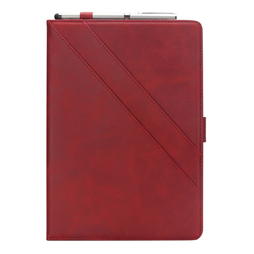 Leather Case Stands Flip Cover L05 Holder for Samsung Galaxy Tab S6 Lite 10.4 SM-P610 Red