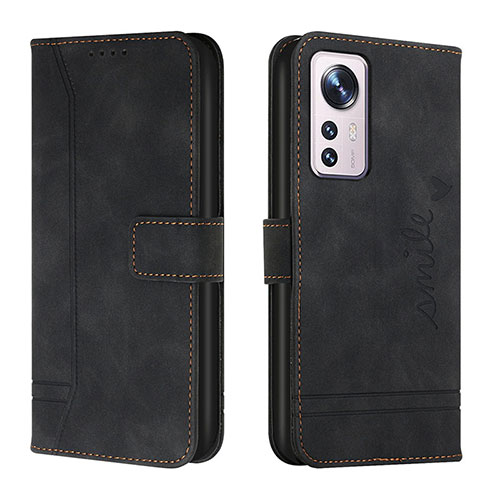 Leather Case Stands Flip Cover L05 Holder for Xiaomi Mi 12 5G Black