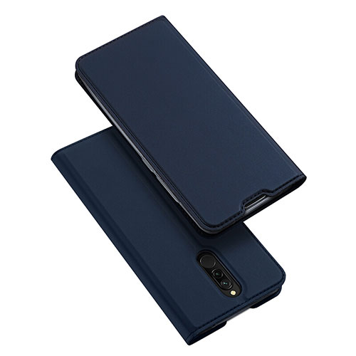 Leather Case Stands Flip Cover L05 Holder for Xiaomi Redmi 8 Blue