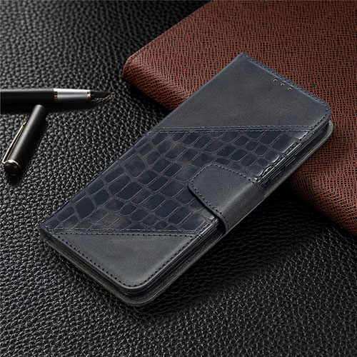 Leather Case Stands Flip Cover L05 Holder for Xiaomi Redmi 9C Black