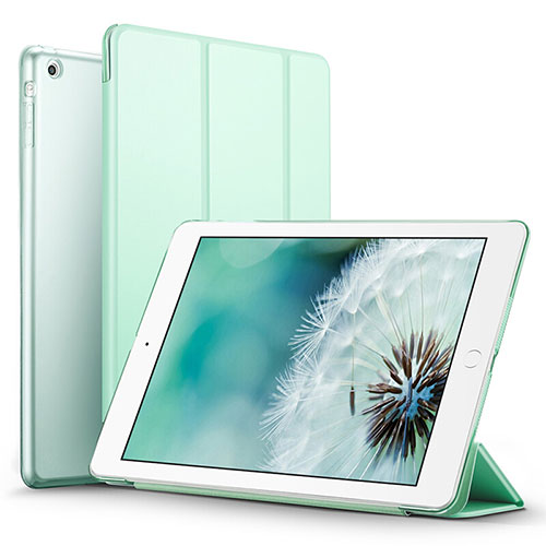 Leather Case Stands Flip Cover L06 for Apple iPad Mini 2 Green