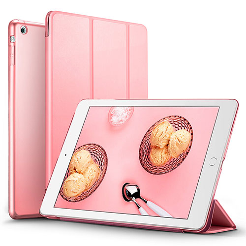 Leather Case Stands Flip Cover L06 for Apple iPad Mini 3 Pink