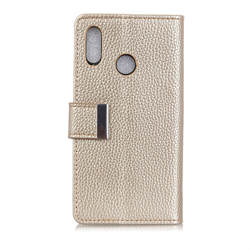 Leather Case Stands Flip Cover L06 Holder for Asus Zenfone 5 ZS620KL Gold