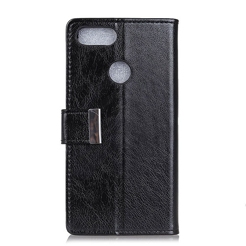 Leather Case Stands Flip Cover L06 Holder for Asus Zenfone Max Plus M1 ZB570TL Black