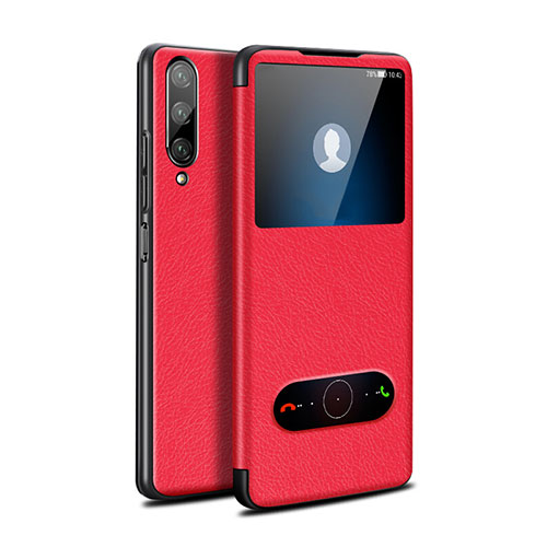 Leather Case Stands Flip Cover L06 Holder for Huawei Honor 9X Pro Red