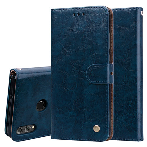 Leather Case Stands Flip Cover L06 Holder for Huawei Honor View 10 Lite Blue