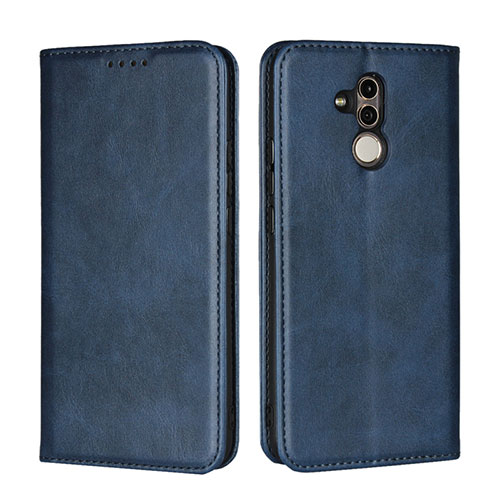 Leather Case Stands Flip Cover L06 Holder for Huawei Mate 20 Lite Blue