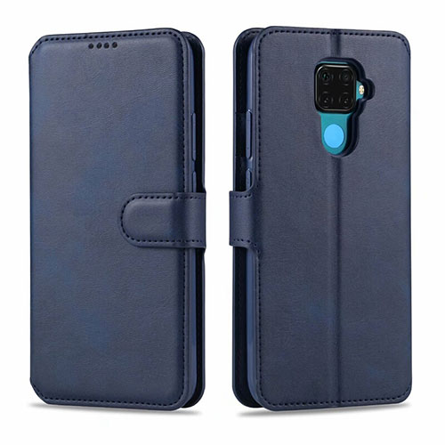 Leather Case Stands Flip Cover L06 Holder for Huawei Mate 30 Lite Blue