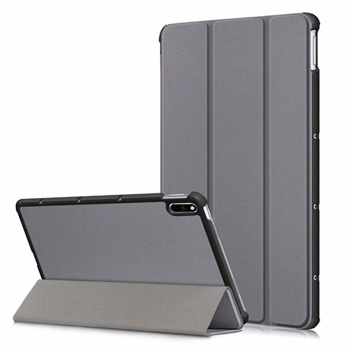 Leather Case Stands Flip Cover L06 Holder for Huawei MatePad 5G 10.4 Gray