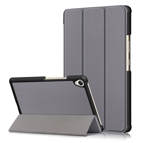 Leather Case Stands Flip Cover L06 Holder for Huawei MediaPad M6 8.4 Gray