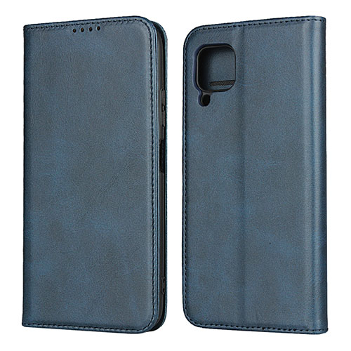 Leather Case Stands Flip Cover L06 Holder for Huawei P40 Lite Blue