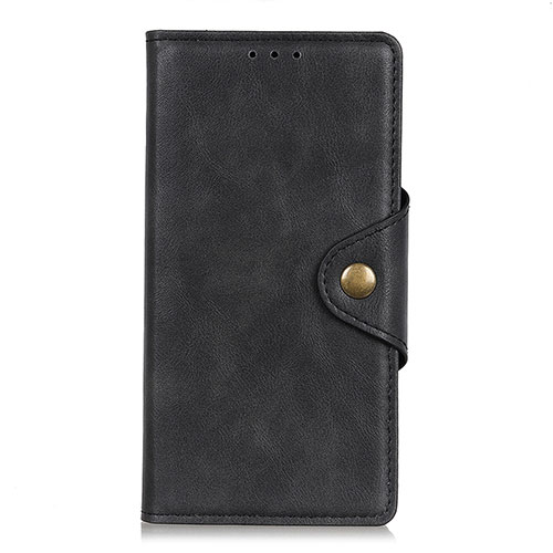 Leather Case Stands Flip Cover L06 Holder for LG K52 Black