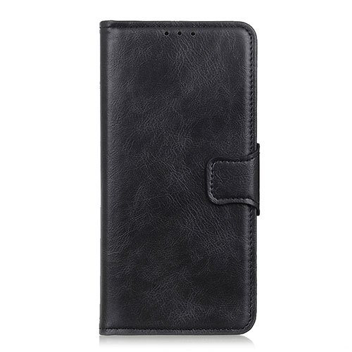 Leather Case Stands Flip Cover L06 Holder for Motorola Moto E6s (2020) Black