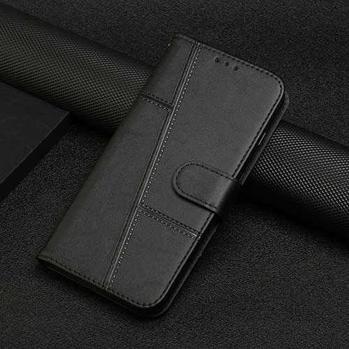 Leather Case Stands Flip Cover L06 Holder for Motorola Moto Edge 20 Pro 5G Black