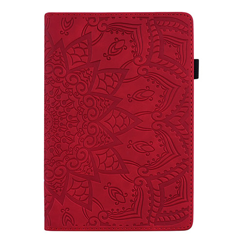 Leather Case Stands Flip Cover L06 Holder for Samsung Galaxy Tab S6 Lite 4G 10.4 SM-P615 Red