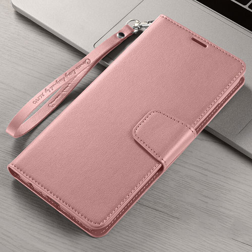 Leather Case Stands Flip Cover L06 Holder for Xiaomi Redmi 8A Rose Gold