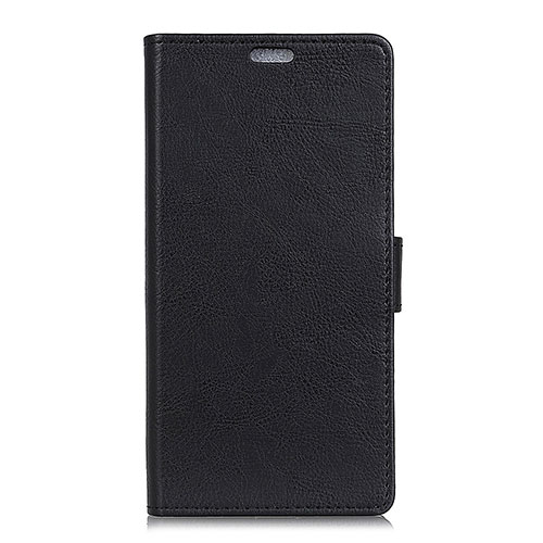 Leather Case Stands Flip Cover L07 Holder for Alcatel 1X (2019) Black
