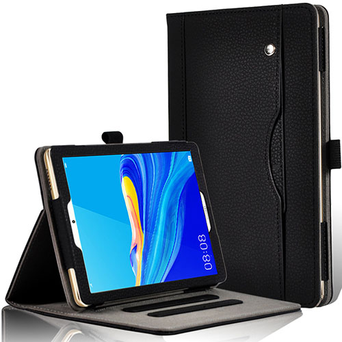 Leather Case Stands Flip Cover L07 Holder for Huawei MediaPad M6 8.4 Black