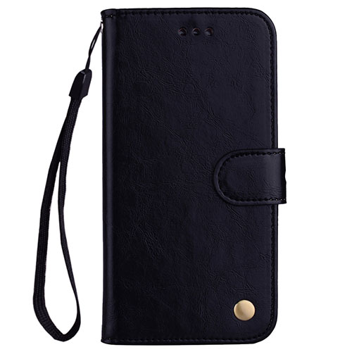 Leather Case Stands Flip Cover L07 Holder for Huawei P20 Lite Black