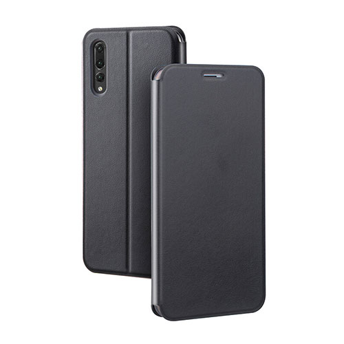 Leather Case Stands Flip Cover L07 Holder for Huawei P20 Pro Black