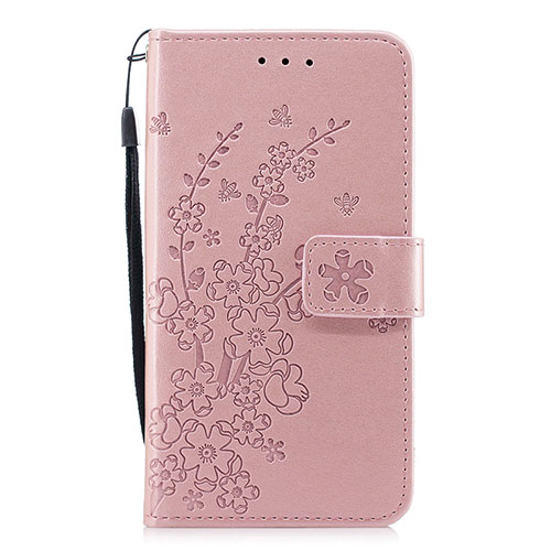 Leather Case Stands Flip Cover L07 Holder for Huawei P30 Pink