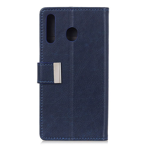 Leather Case Stands Flip Cover L07 Holder for Huawei Y6p Blue