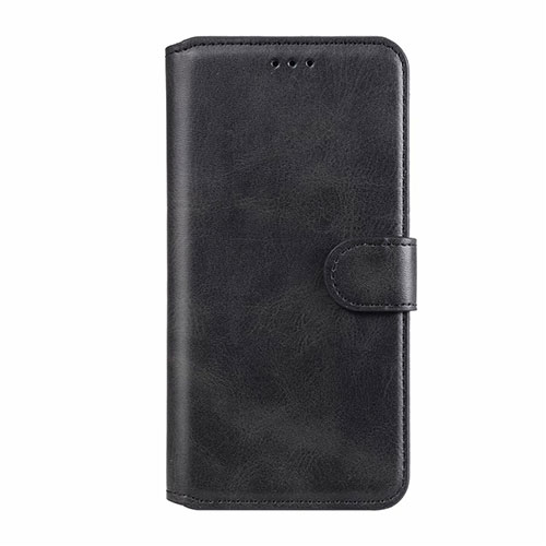 Leather Case Stands Flip Cover L07 Holder for Realme 6 Black