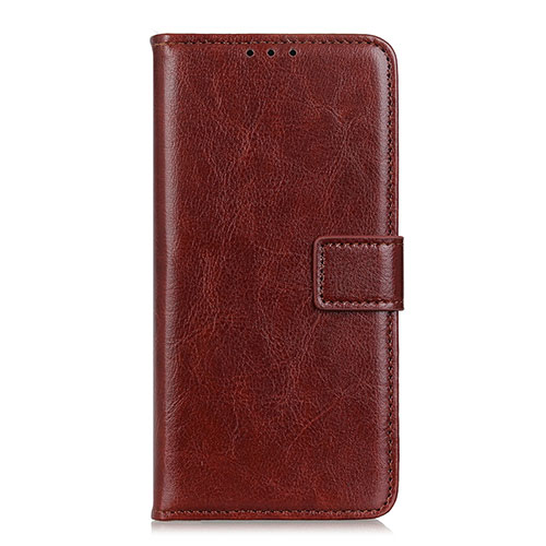 Leather Case Stands Flip Cover L07 Holder for Realme X7 Pro 5G Brown