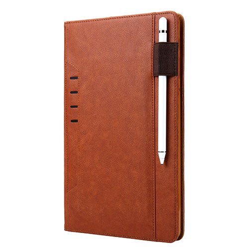 Leather Case Stands Flip Cover L07 Holder for Samsung Galaxy Tab S6 10.5 SM-T860 Brown