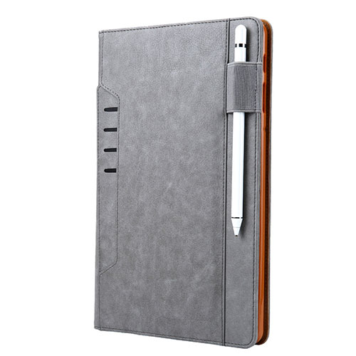 Leather Case Stands Flip Cover L07 Holder for Samsung Galaxy Tab S6 10.5 SM-T860 Gray
