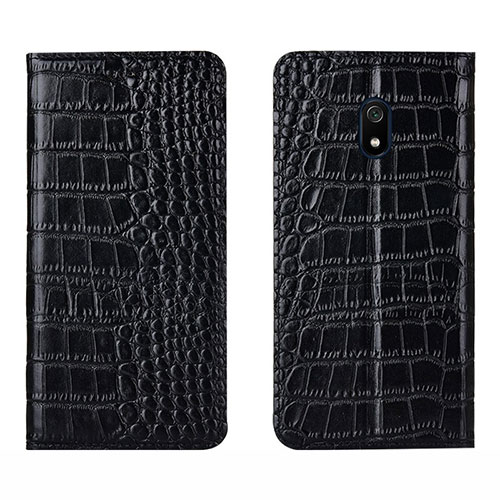 Leather Case Stands Flip Cover L07 Holder for Xiaomi Redmi 8A Black