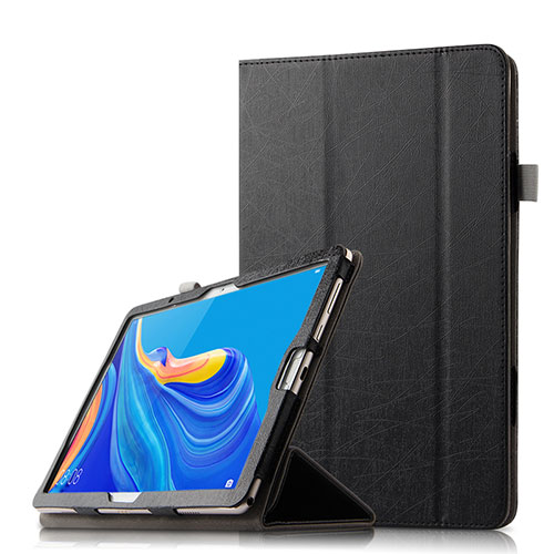 Leather Case Stands Flip Cover L08 Holder for Huawei MediaPad M6 10.8 Black