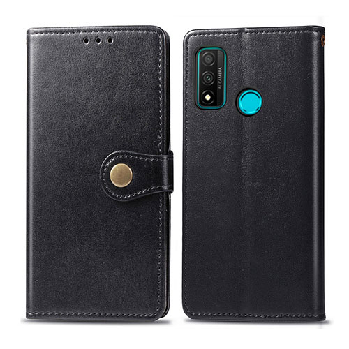 Leather Case Stands Flip Cover L08 Holder for Huawei P Smart (2020) Black