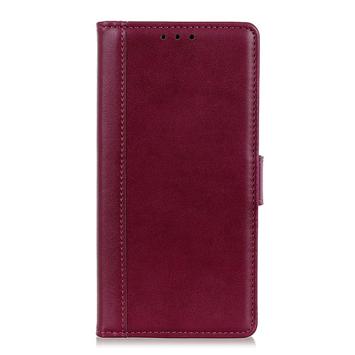 Leather Case Stands Flip Cover L08 Holder for OnePlus 7T Pro Red