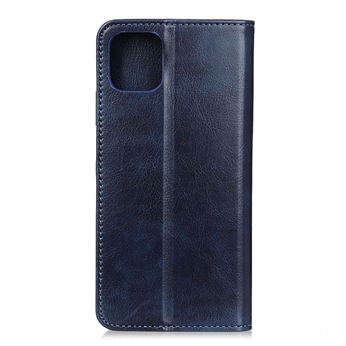 Leather Case Stands Flip Cover L08 Holder for Samsung Galaxy A71 5G Blue