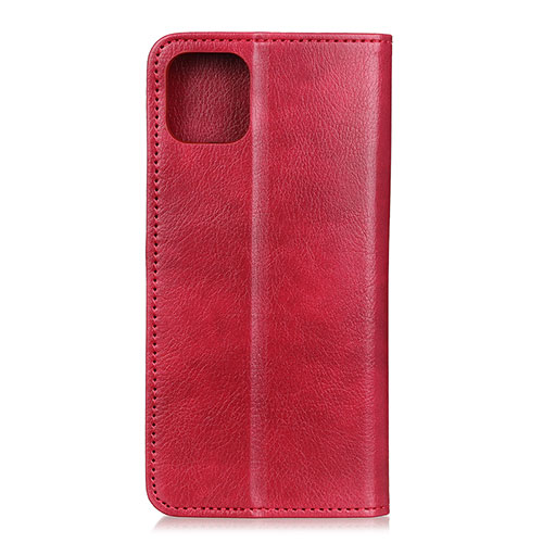 Leather Case Stands Flip Cover L08 Holder for Samsung Galaxy A71 5G Red