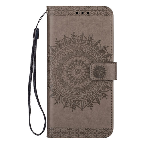 Leather Case Stands Flip Cover L08 Holder for Samsung Galaxy S20 Plus 5G Gray