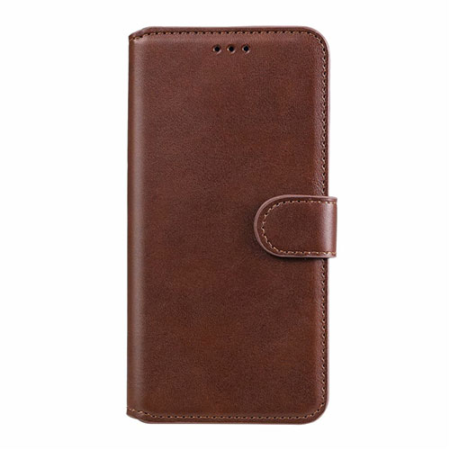 Leather Case Stands Flip Cover L08 Holder for Xiaomi Redmi Note 9 Pro Max Brown