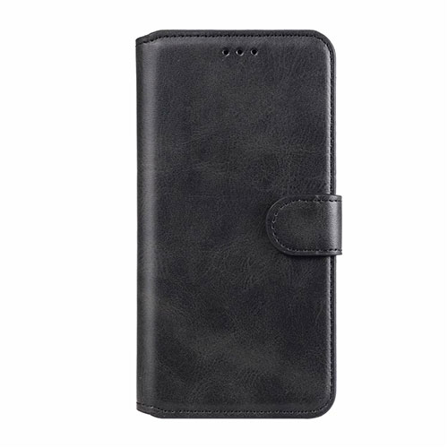 Leather Case Stands Flip Cover L08 Holder for Xiaomi Redmi Note 9S Black