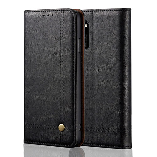 Leather Case Stands Flip Cover L09 Holder for Huawei Honor 30 Black