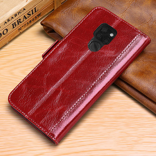 Leather Case Stands Flip Cover L10 Holder for Huawei Mate 20 Red