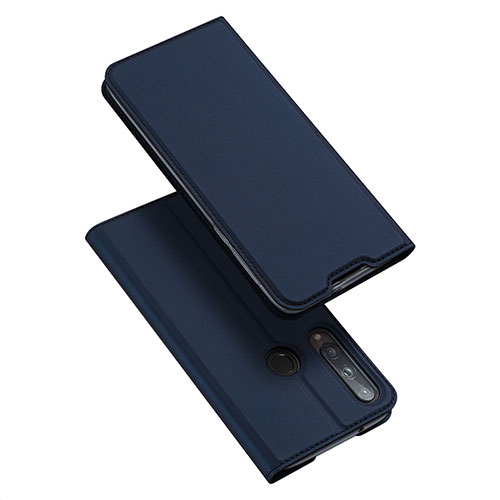 Leather Case Stands Flip Cover L10 Holder for Huawei P40 Lite E Blue