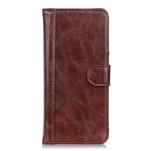 Leather Case Stands Flip Cover L10 Holder for Realme Q2 Pro 5G Brown