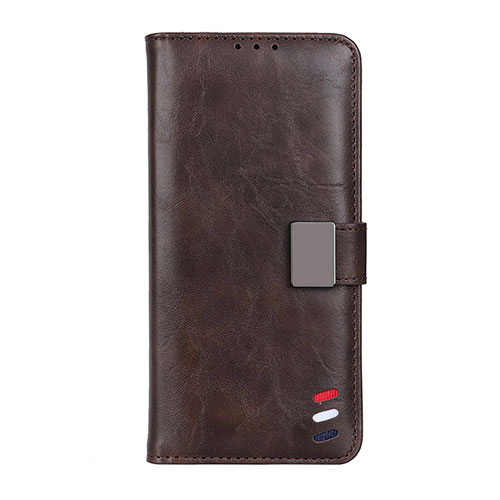 Leather Case Stands Flip Cover L10 Holder for Realme V5 5G Brown