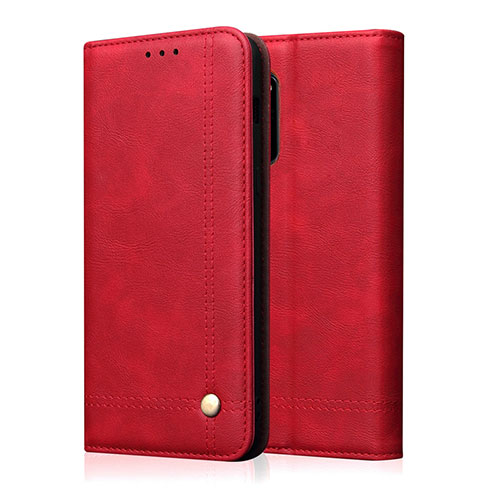 Leather Case Stands Flip Cover L10 Holder for Samsung Galaxy A51 5G Red