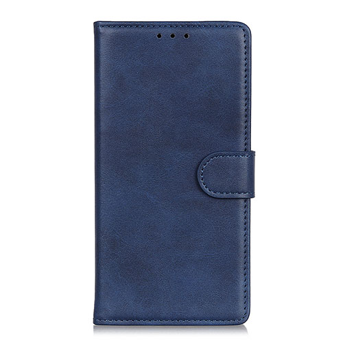 Leather Case Stands Flip Cover L11 Holder for Motorola Moto Edge Blue
