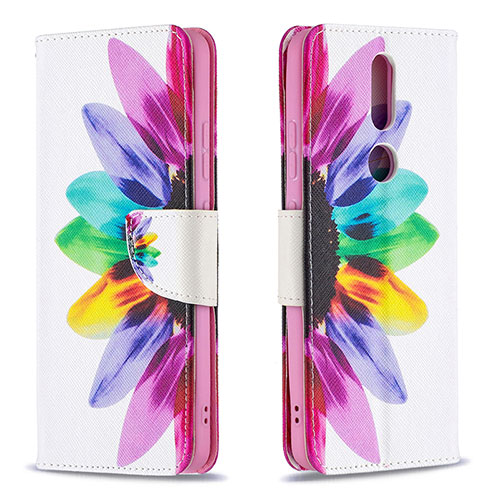 Leather Case Stands Flip Cover L11 Holder for Nokia 2.4 Colorful